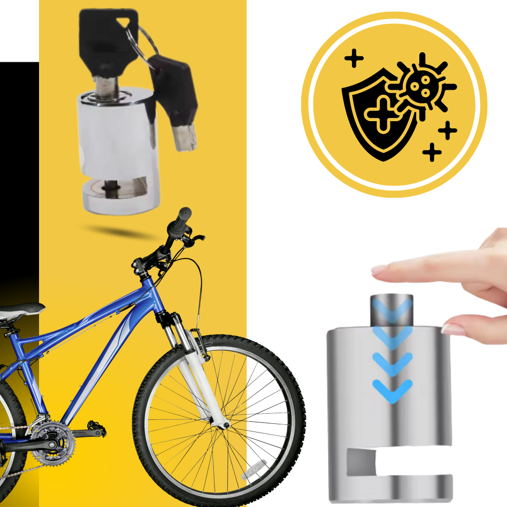 Antivol bloque disque en aluminium pour vélo