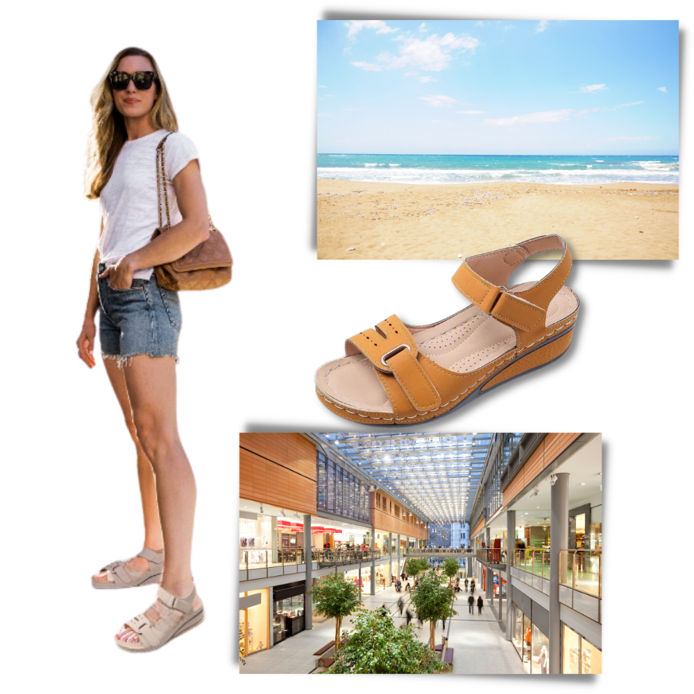 Sandales orthopédiques de soutien de la voûte plantaire pour femmes