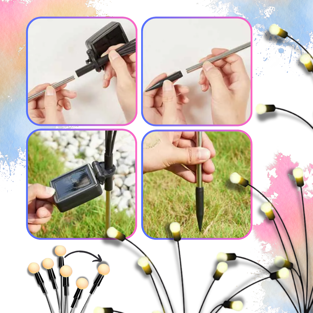 Lumières solaires à LED automatiques étanches pour extérieur