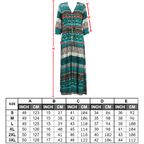 Robe longue à col en V de style bohème