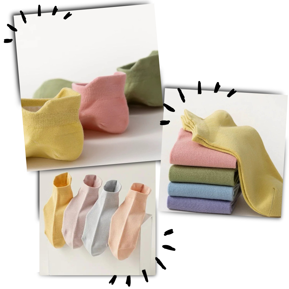 Soquettes respirantes en coton doux