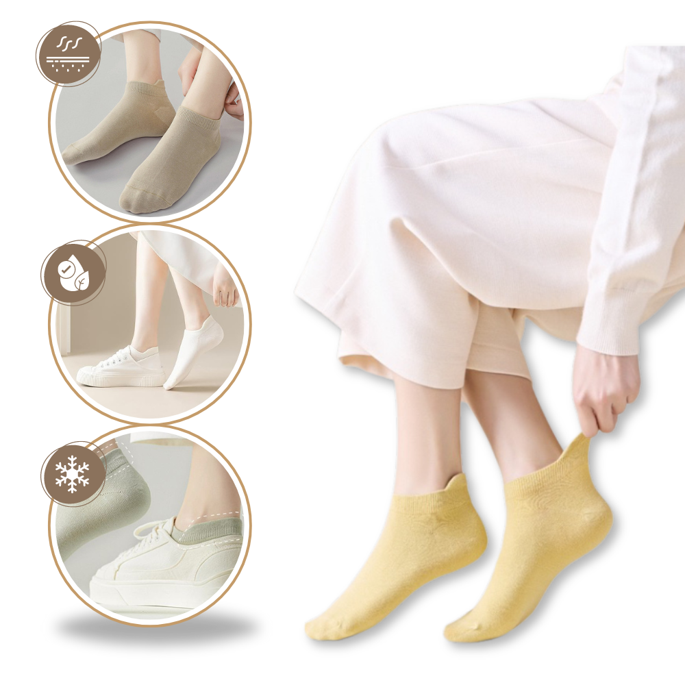 Soquettes respirantes en coton doux