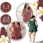 Robe de bain avec soutien-gorge intégré