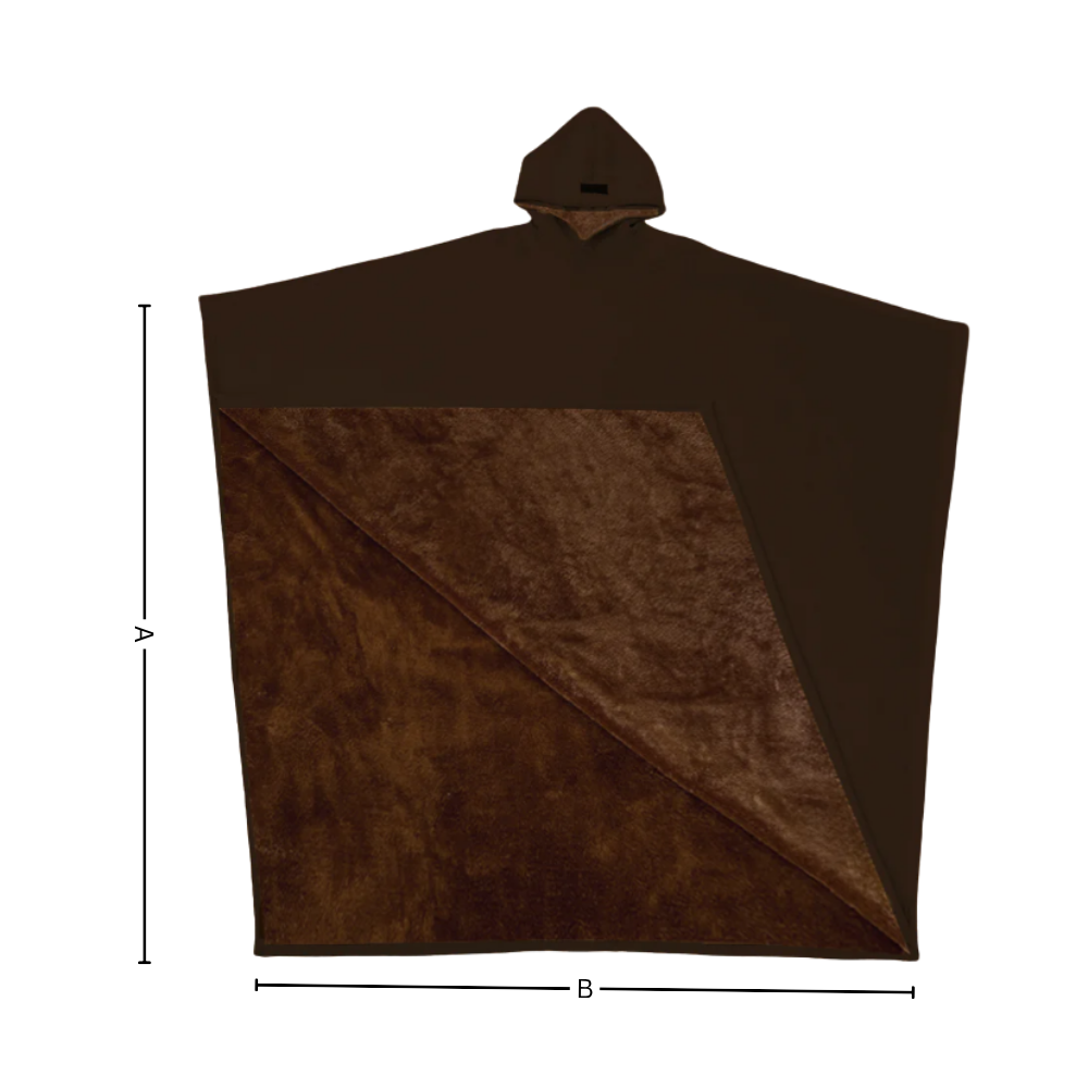 Cape couverture lestée à capuche