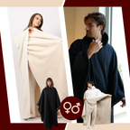 Cape couverture lestée à capuche