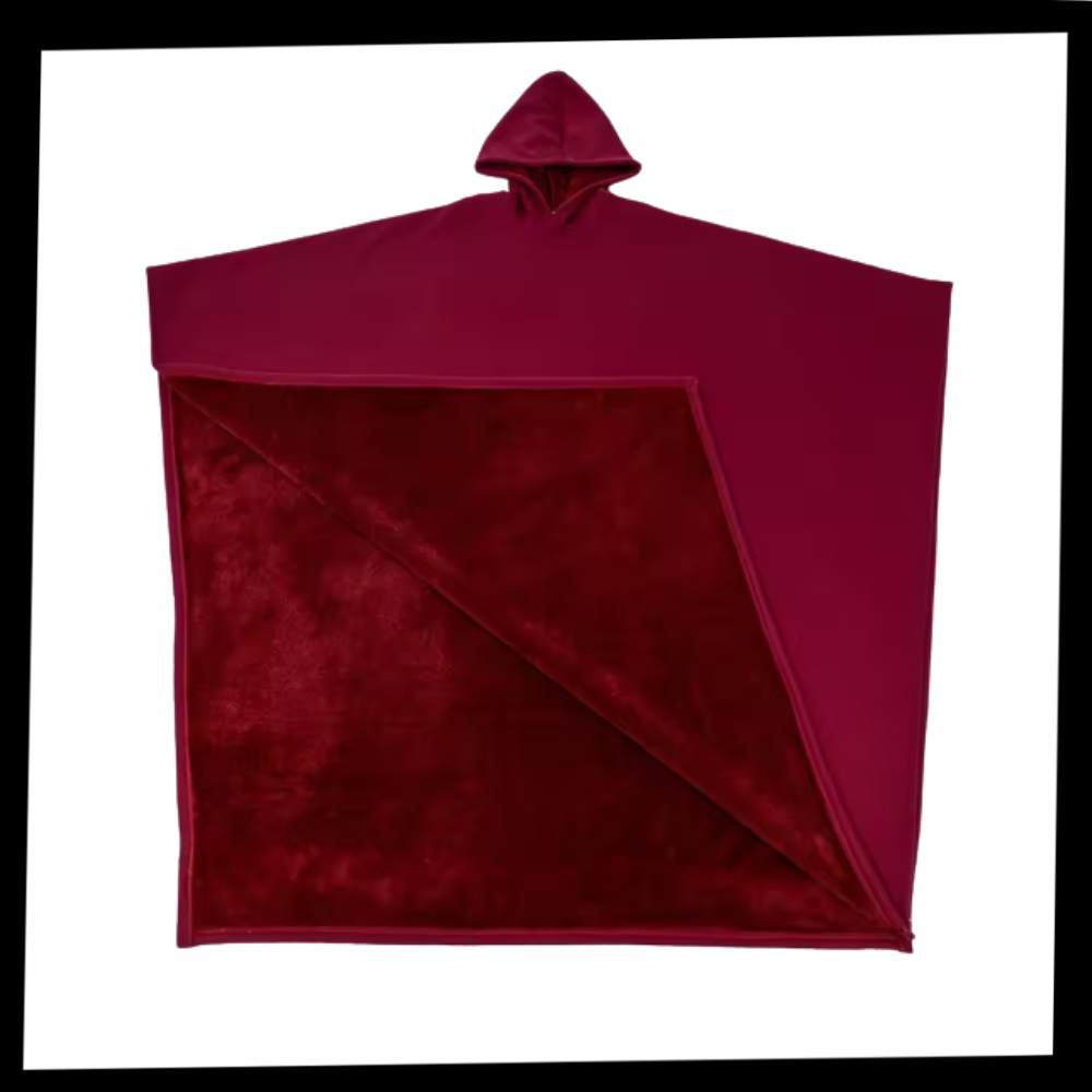 Cape couverture lestée à capuche