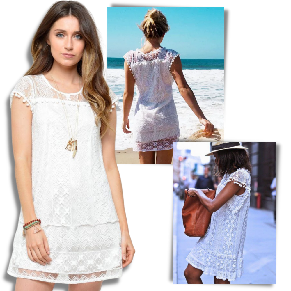 Robe chic en dentelle boho
