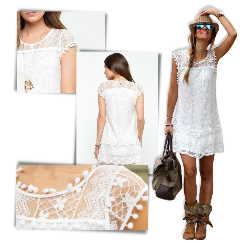 Robe chic en dentelle boho