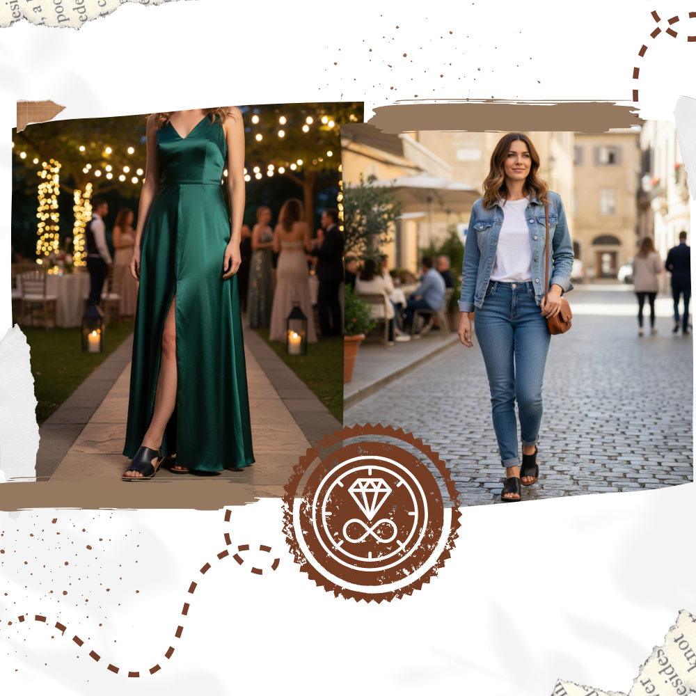 Sandales orthopédiques vintage chic