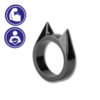 Bague d'autodéfense oreilles de chat