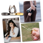 Bague d'autodéfense oreilles de chat