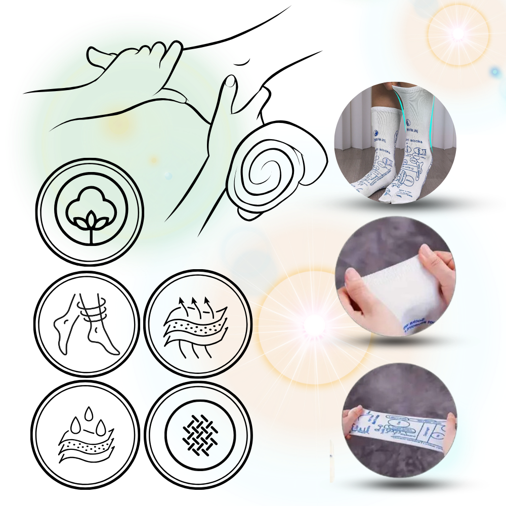 Chaussettes de réflexologie pour améliorer la circulation sanguine