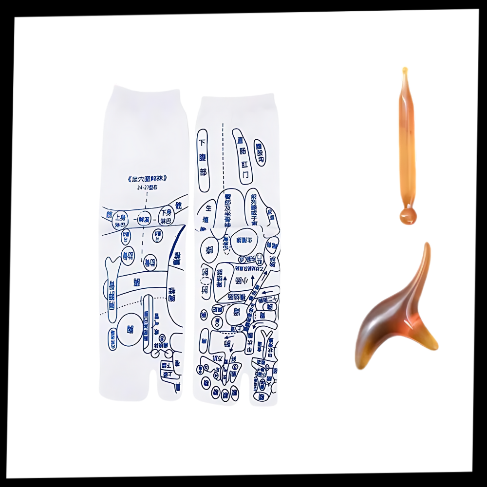 Chaussettes de réflexologie pour améliorer la circulation sanguine