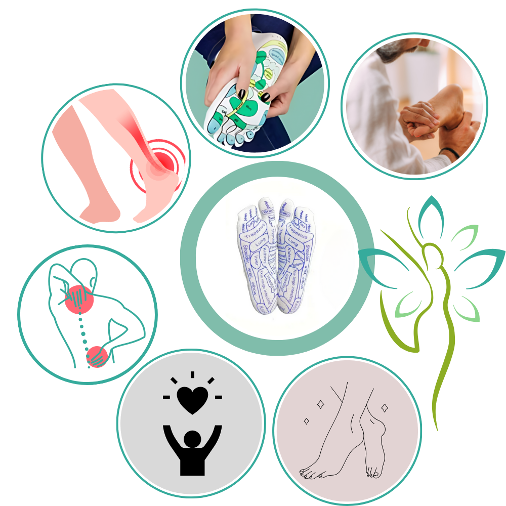 Chaussettes de réflexologie pour améliorer la circulation sanguine