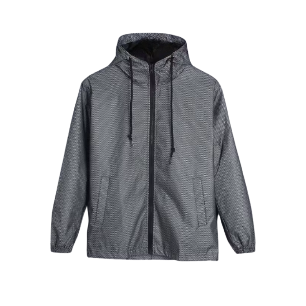 Veste coupe-vent à capuche effet iridescent