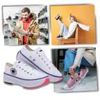 Sneakers anti-dérapantes en toile confortablement surélevées