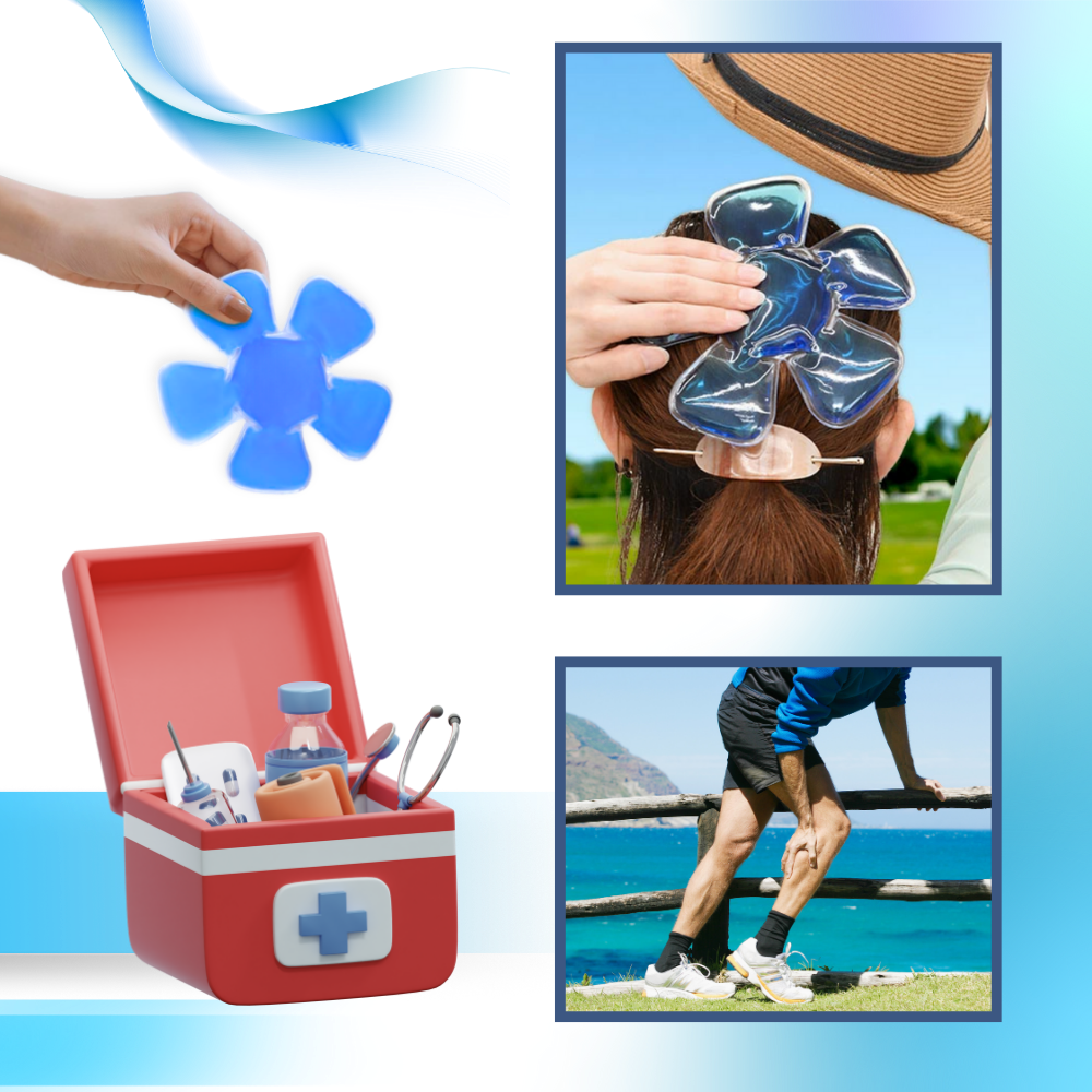 Insert de poche de gel rafraîchissant pour la tête