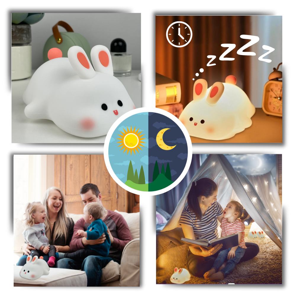 Veilleuse lapin adorable et douillette