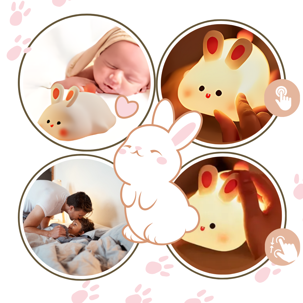 Veilleuse lapin adorable et douillette