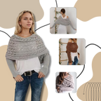 Chandail douillet en tricot avec épaules découvertes