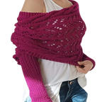 Chandail douillet en tricot avec épaules découvertes