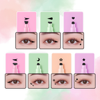 Eyeliner double têtes avec tampons de motifs