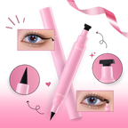 Eyeliner double têtes avec tampons de motifs