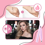 Eyeliner double têtes avec tampons de motifs