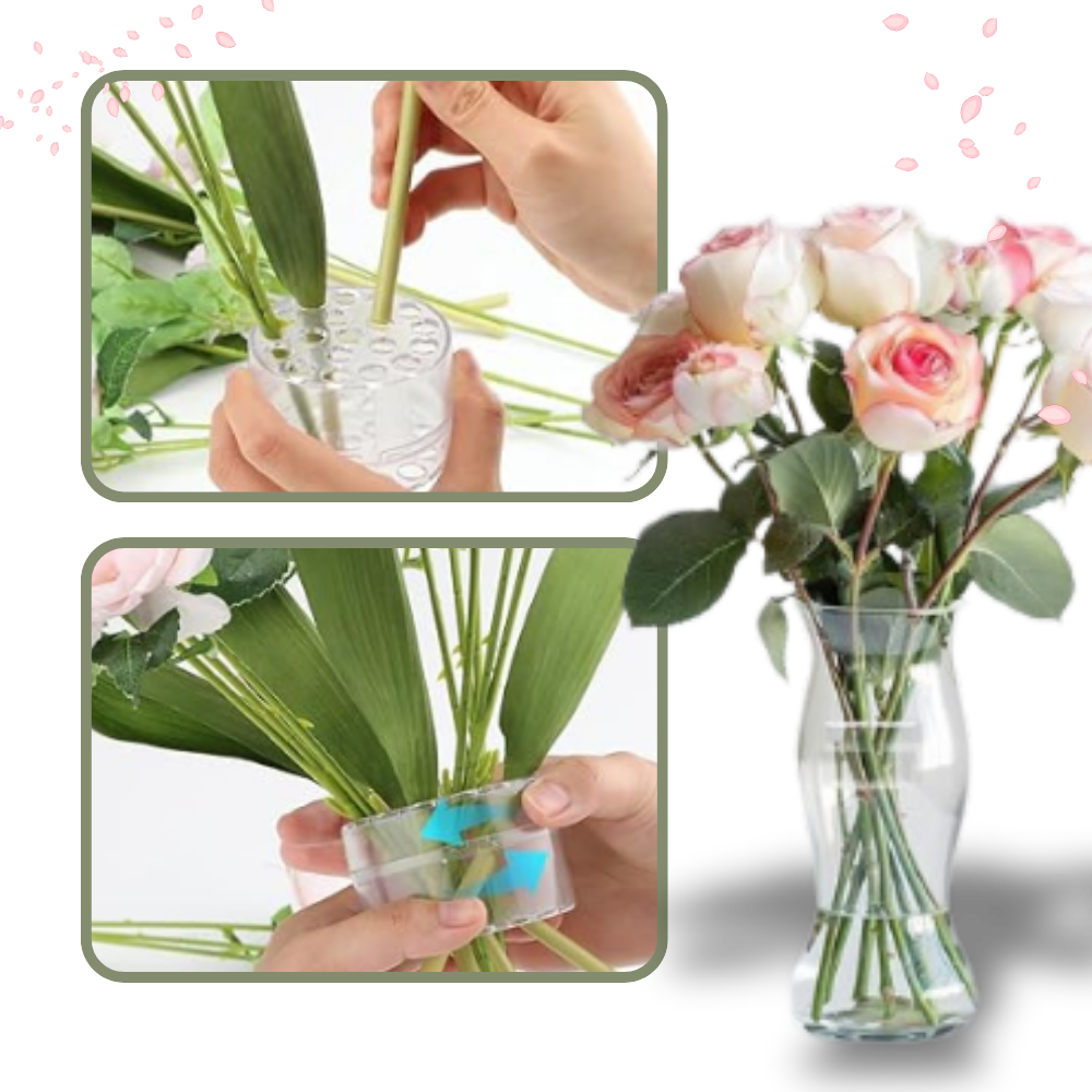 Support créatif pour compositions florales
