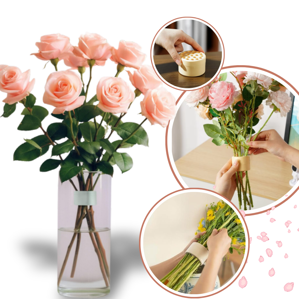 Support créatif pour compositions florales