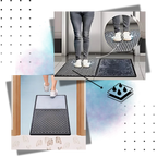 Tapis désinfectant à double zone de nettoyage