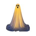 Fantôme lumineux et effrayant pour Halloween