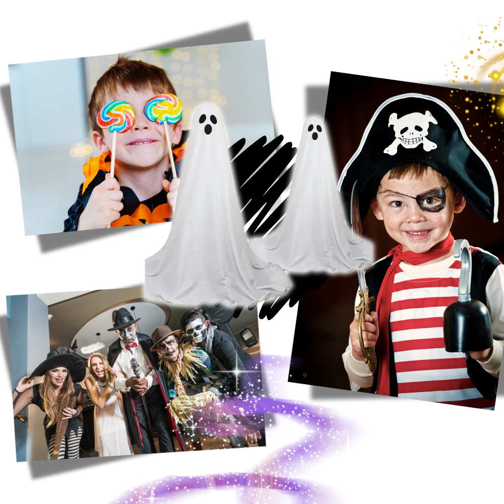Fantôme lumineux et effrayant pour Halloween