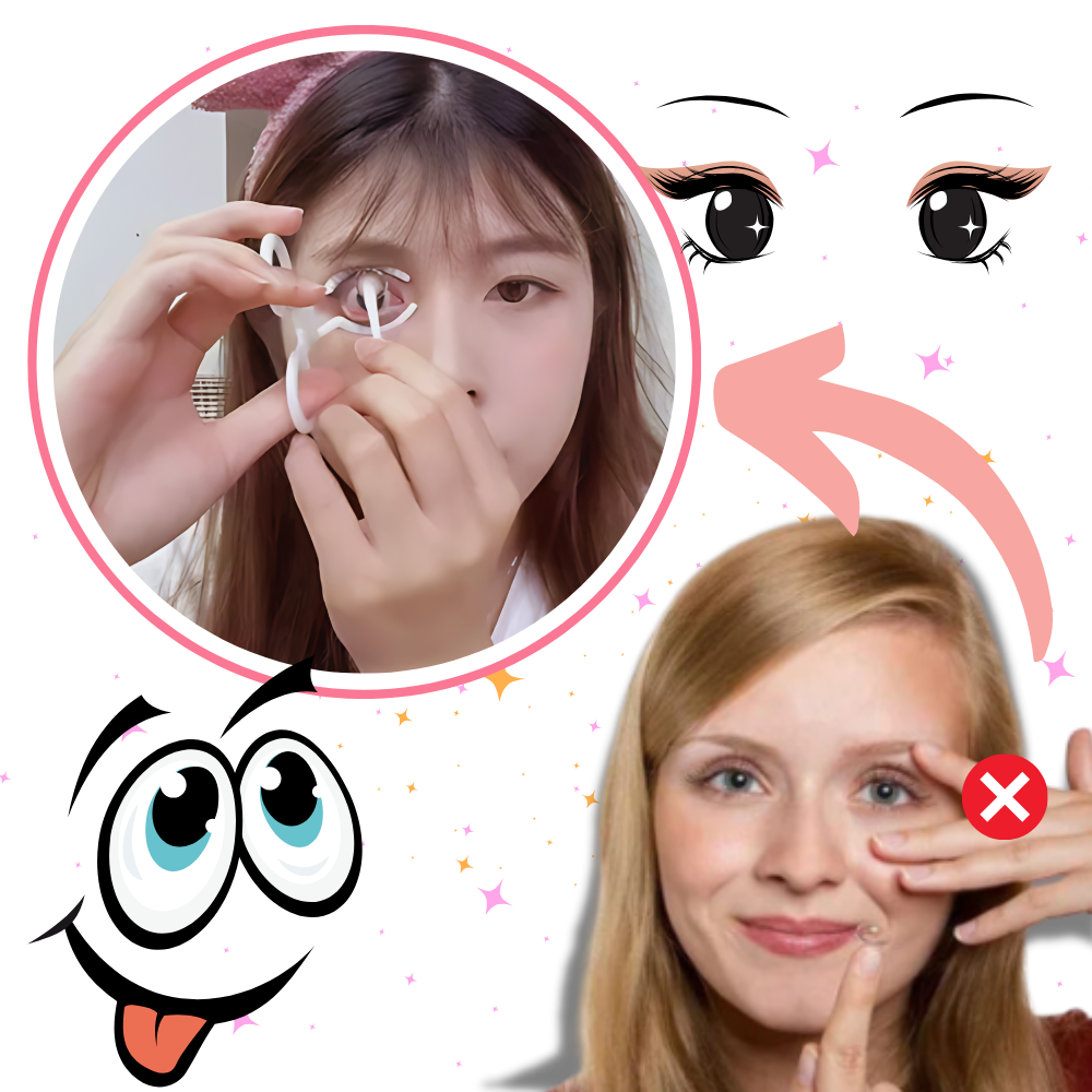 Outil de retrait des lentilles de contact sans effort