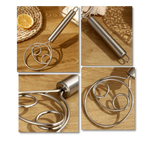 Fouet pâtissier danois en acier inoxydable sans effort