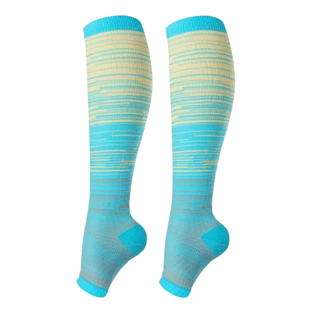 Chaussettes de compression élastiques pied ouvert