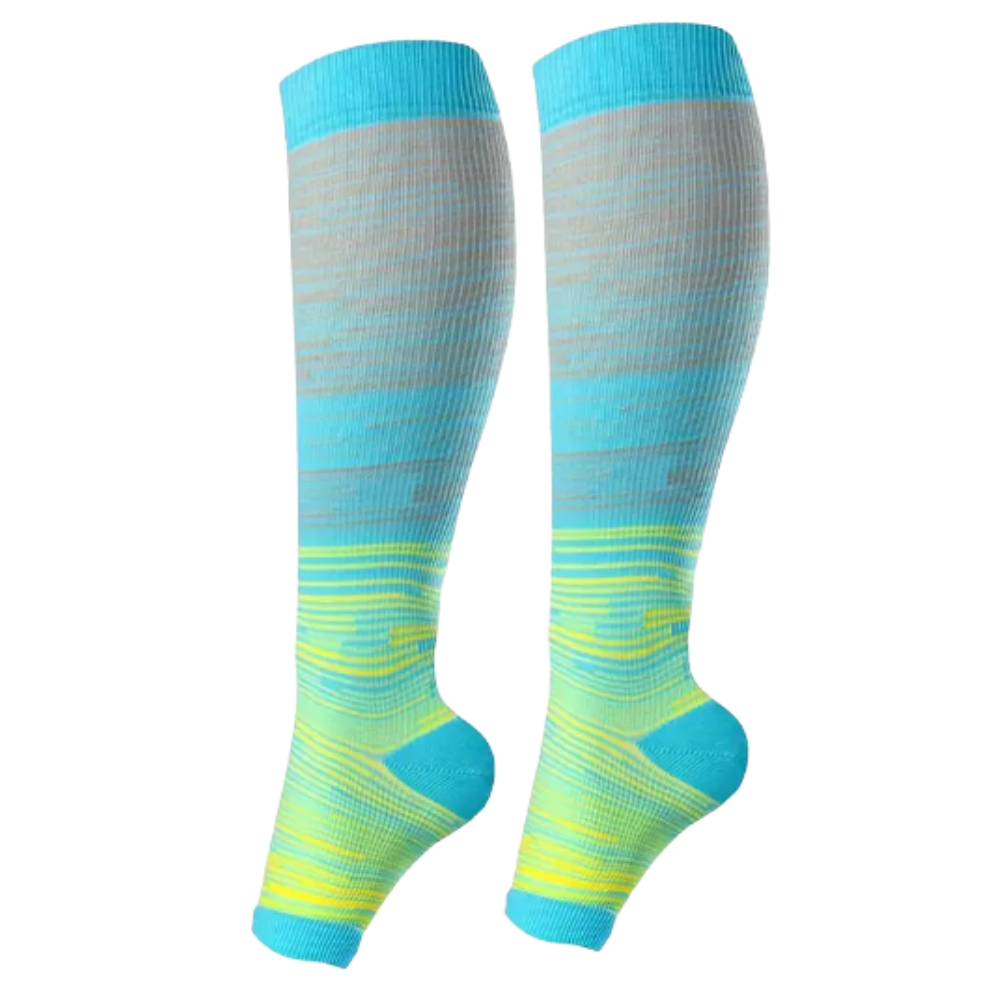 Chaussettes de compression élastiques pied ouvert