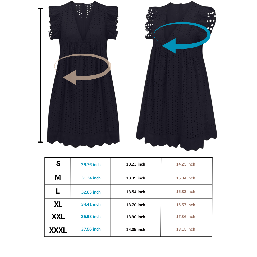 Robe élégante en broderie anglaise