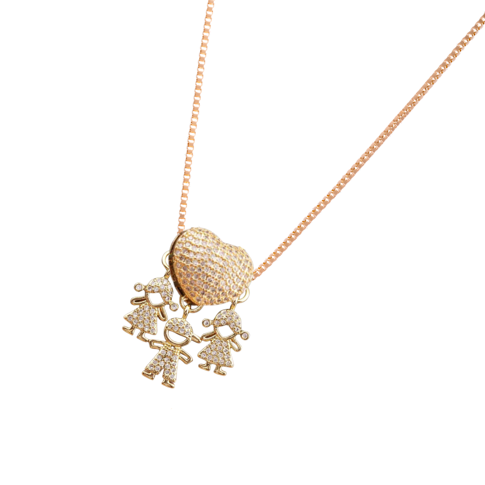 Collier élégant à breloques pour maman