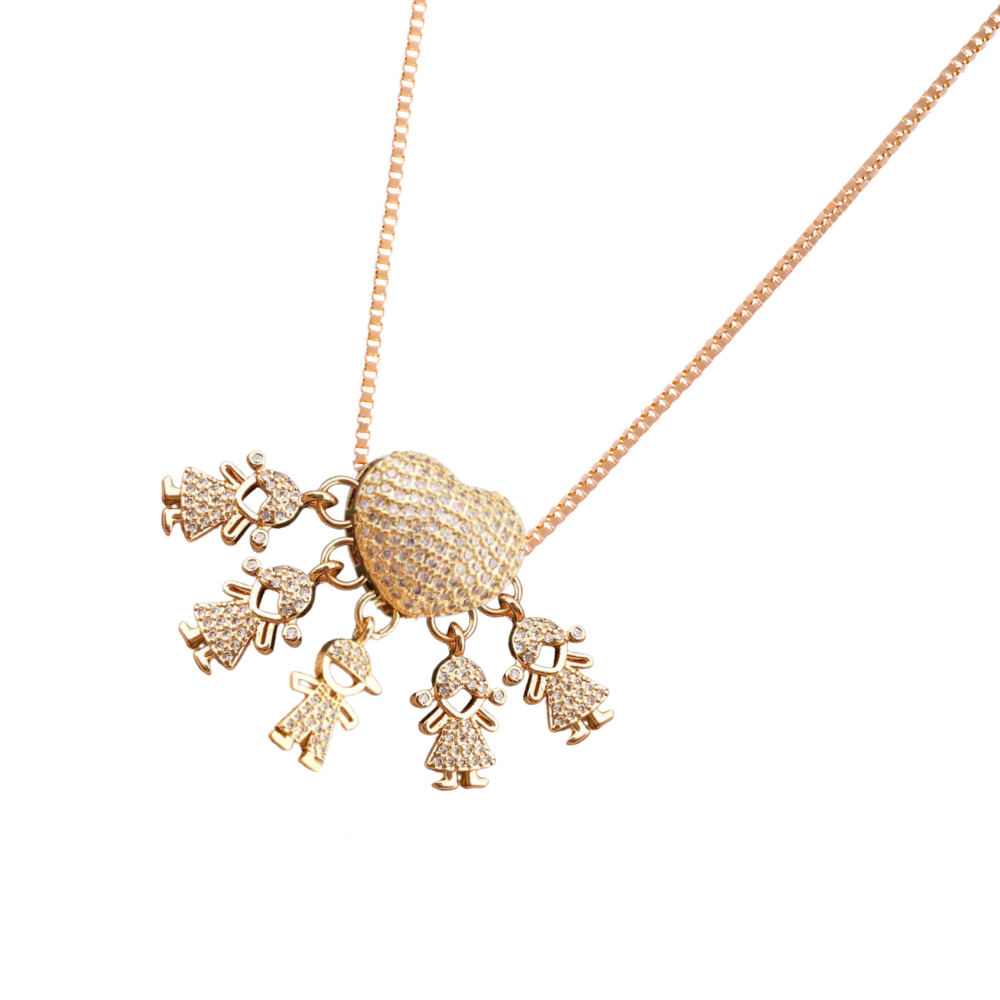 Collier élégant à breloques pour maman