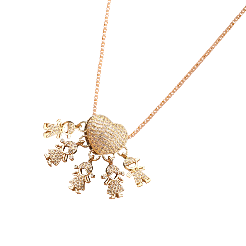 Collier élégant à breloques pour maman