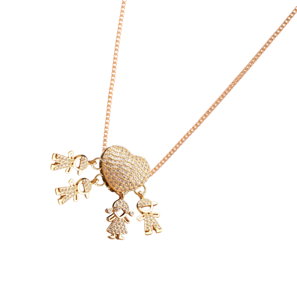 Collier élégant à breloques pour maman