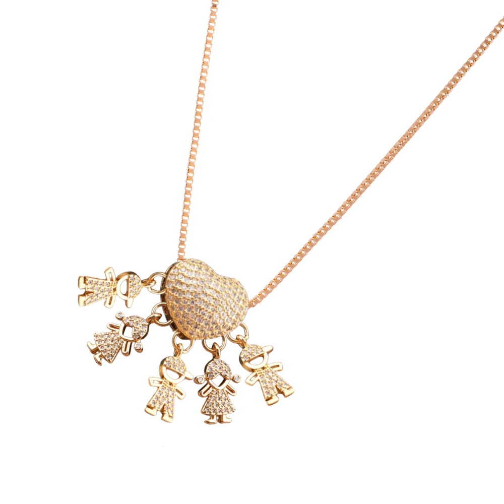 Collier élégant à breloques pour maman