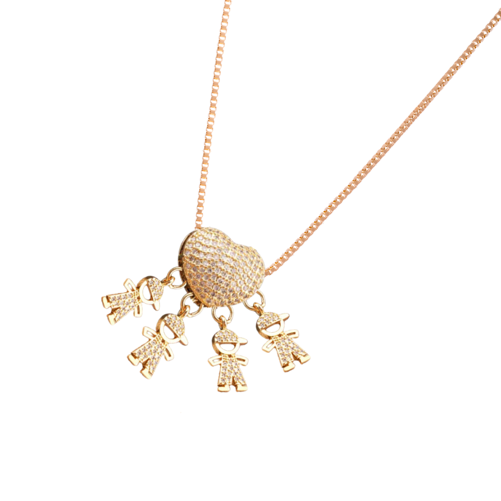 Collier élégant à breloques pour maman