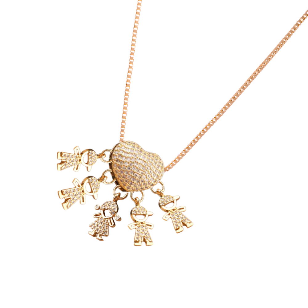 Collier élégant à breloques pour maman