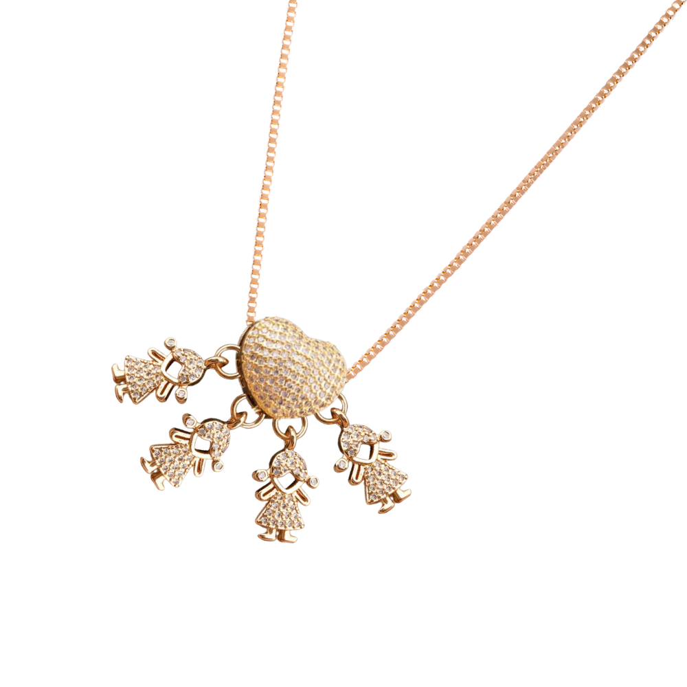 Collier élégant à breloques pour maman