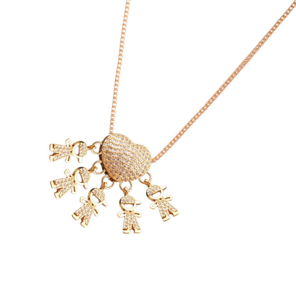 Collier élégant à breloques pour maman