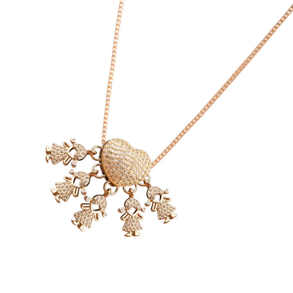 Collier élégant à breloques pour maman