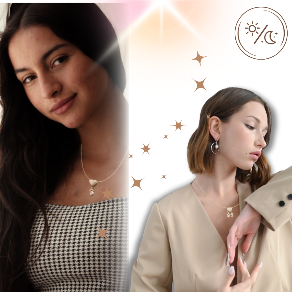 Collier élégant à breloques pour maman