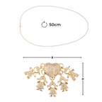 Collier élégant à breloques pour maman
